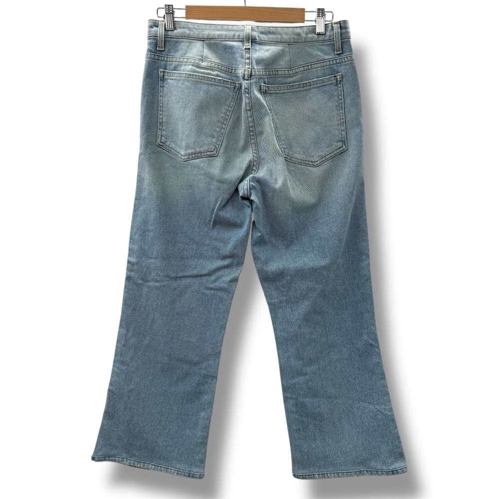 Khaite Vivian Vintage Blue Jeans Women’s Size 30 High Rise Bootcut Cropped Denim - Picture 6 of 12